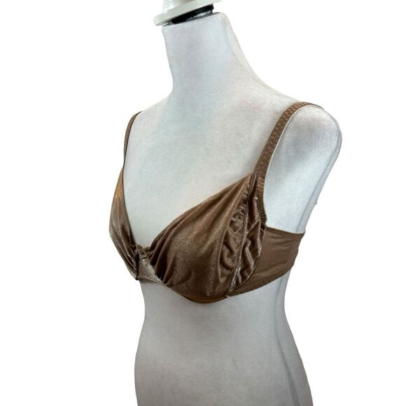 Vintage Enhance Brand Shimmer Brown‎ Bra Size 36C - Picture 5 of 11